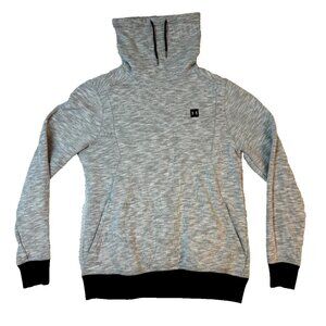 Under Armour Coldgear Women's Medium Gray High Mock Neck Fleece Pullover Sweater
